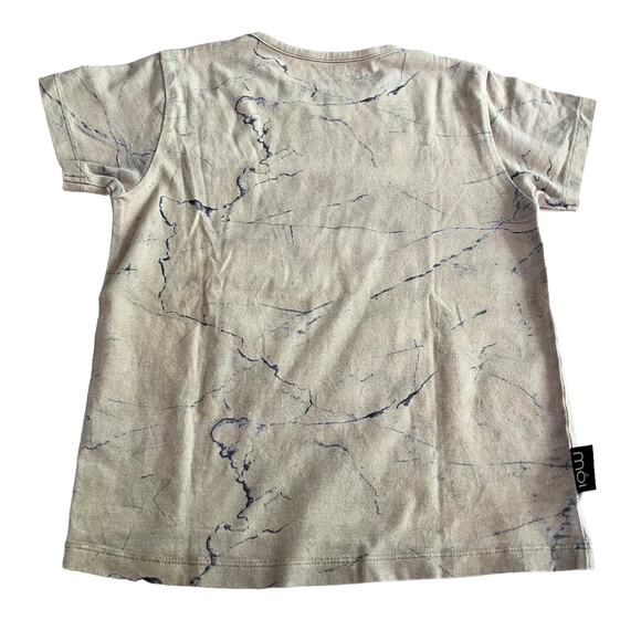 Moi boys marble print organic cotton tshirt size 5-6 - Picture 1 of 7